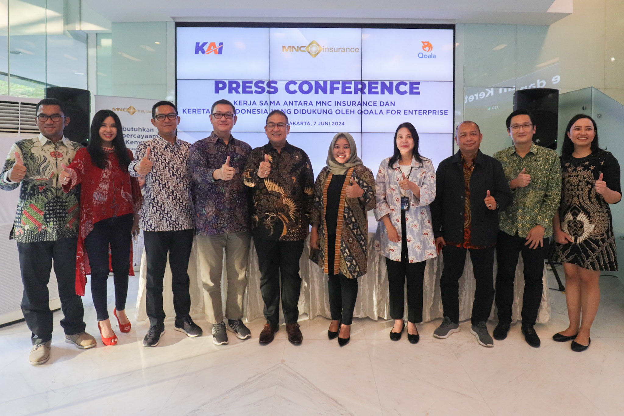 Kolaborasi MNC Insurance dengan KAI dan PT Mitra Jasa Pratama Melalui Qoala For Enterprise