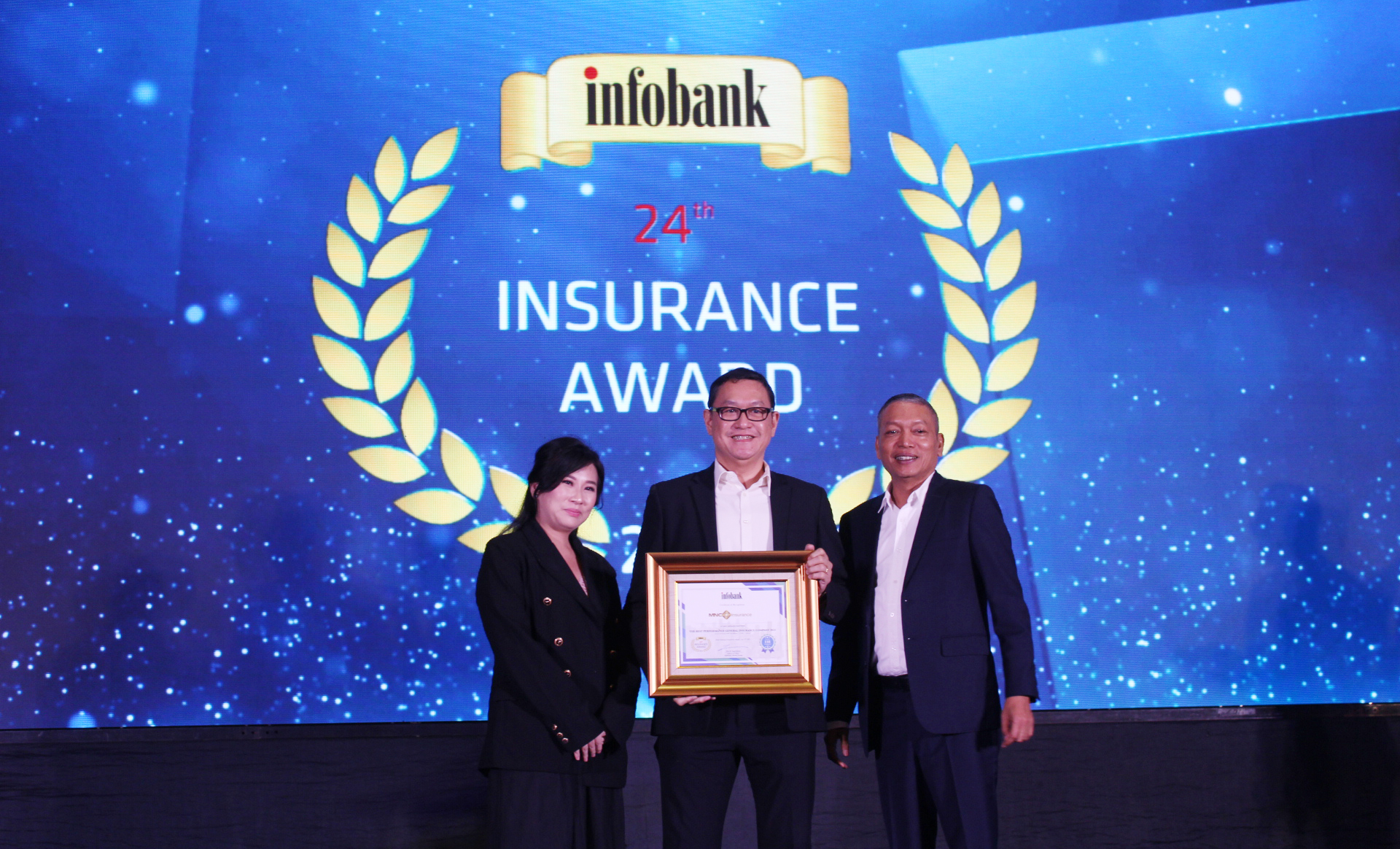 24th Infobank Insurance Award untuk kategori The Best Performance General Insurance Company, Premi Bruto Rp500 M