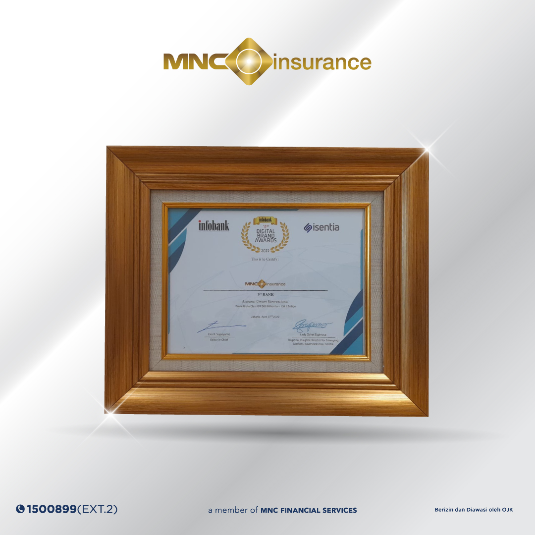 Infobank 11th Digital Brand Awards 2022 Corporate Brand Asuransi Umum Konvensional Premi Bruto Rp500 Miliar s/d Rp 1 Triliun