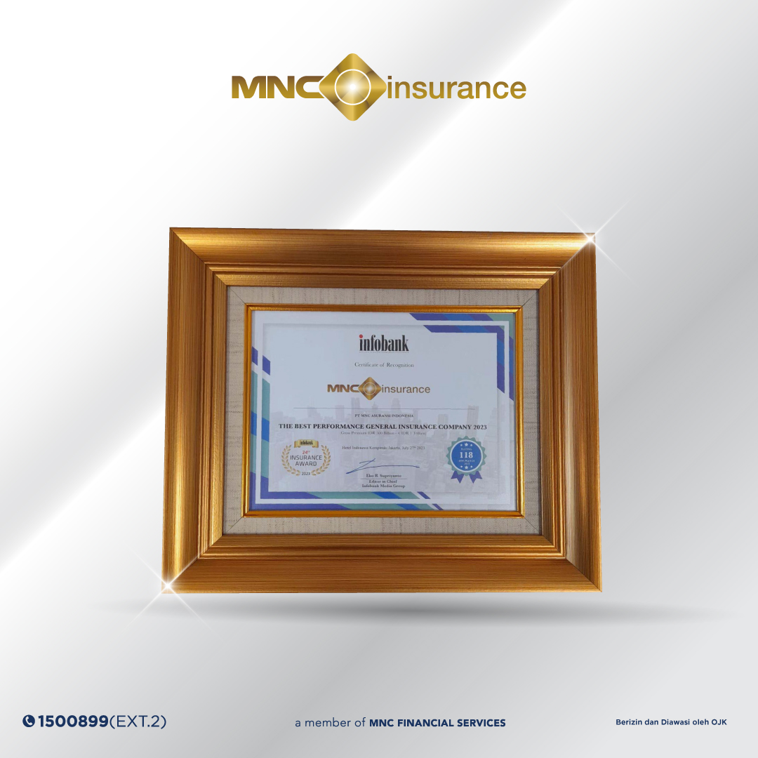 24th Infobank Insurance Award untuk kategori The Best Performance General Insurance Company, Premi Bruto Rp500 M